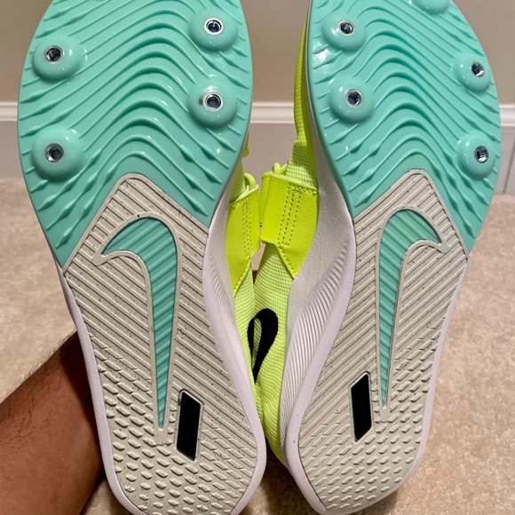 Nike Air Zoom LJ Elite Mint Foam Volt DR2756-700  size 9.5 Men’s Spikes & Tool - Picture 6 of 11